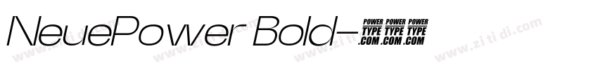 NeuePower Bold字体转换